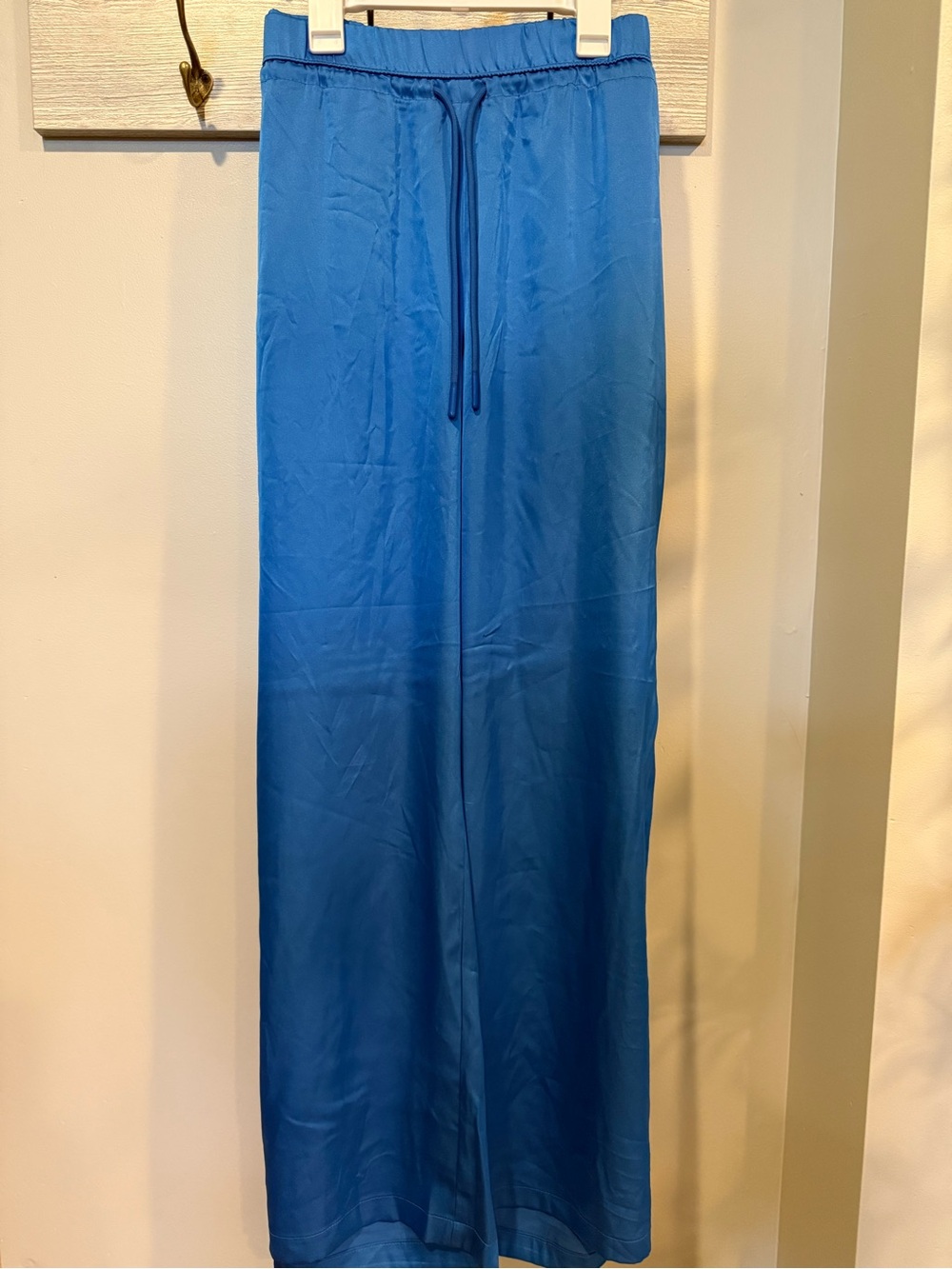 JoyLab Satin Tear Away Track Pants Blue Teal Side Stripe Size - Picture 6 of 9